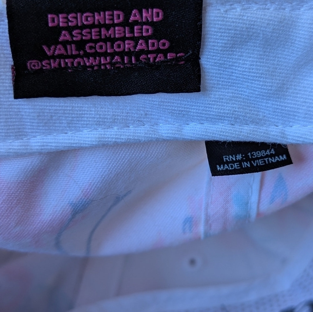 Ski Town All-Stars Stay F*Cking Positive Snapback Hat Flamingos Palm Trees — image 7 of 8